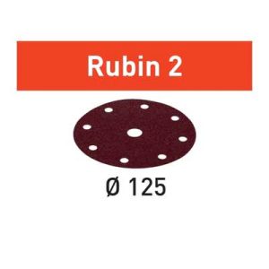 Festool schuurpapier Rubin STF D125_90 schuurschijf diameter 125 mm Korrel 80